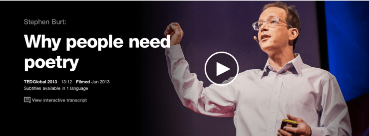 burt poetry ted talk