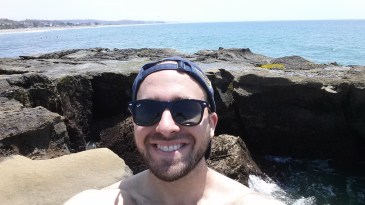 Selfie on the Ecuadorian coast